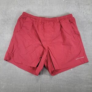 Columbia PFG Fishing Shorts Mens XL Omni Shade Burgundy Performance Gear‎